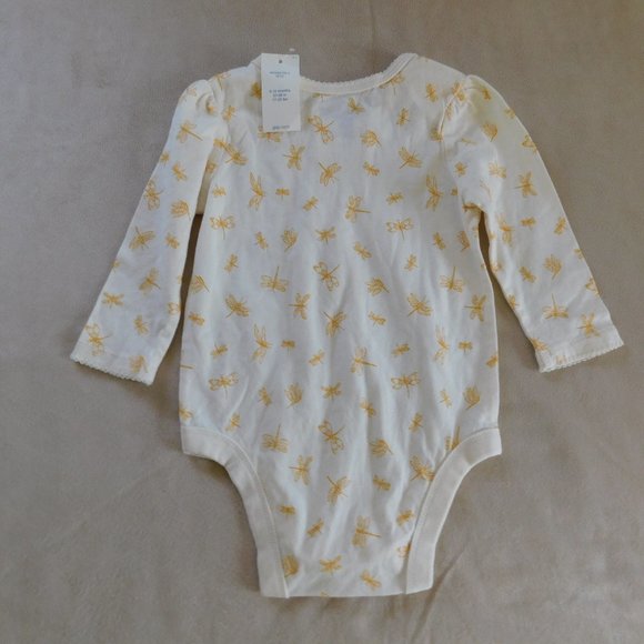 Bundle of 6-12M Old Navy Embroidered Pullon Jeans & Gap Pretty Firefly Onesie - Picture 3 of 5
